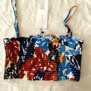 Very cool stretchy crop top. Brand‎ is OPT one pretty time.  Size M